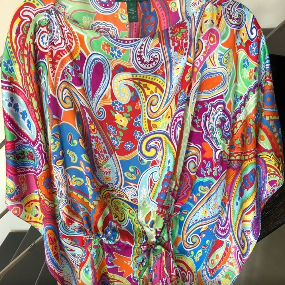 Ralph Lauren paisley silk top - Picture 4 of 6